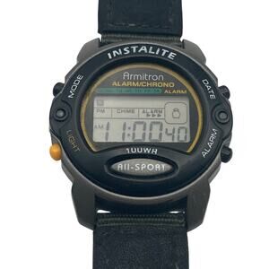 ARMITRON Instalite Multifunction Men's Watch New Battery - Alarm - WR - Date